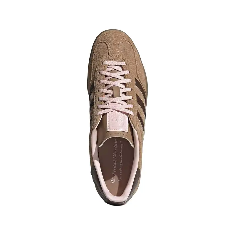 Gazelle Indoor San Valentino - Cioccolato Sneakers Unisex Marrone Cartone Rosa Sabbia JR8028 36 miniatura 4