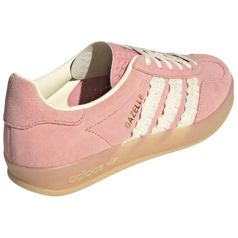Gazelle Indoor Wonder Mauve Sneakers da Donna Rosa Crew-White Gomma-3 JS1413 40 miniatura 2