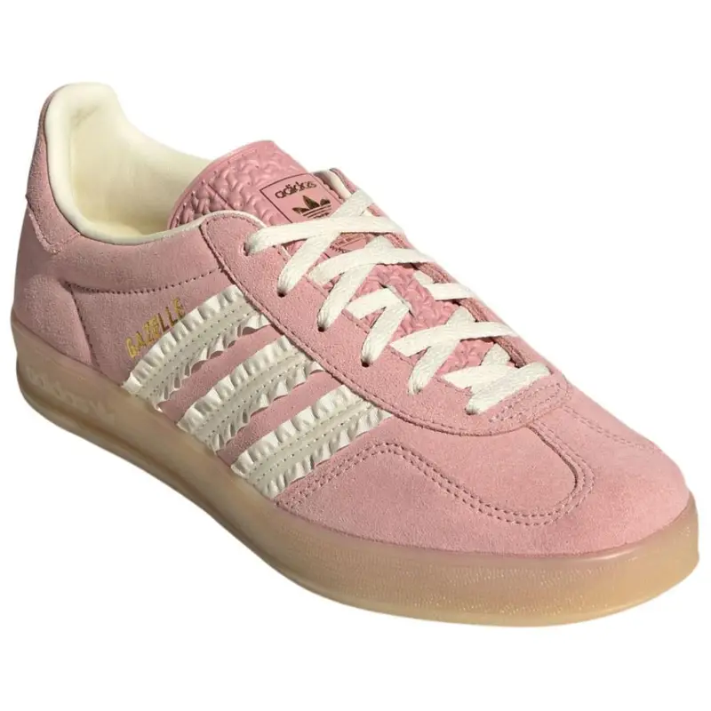 Gazelle Indoor Wonder Mauve Sneakers da Donna Rosa Crew-White Gomma-3 JS1413 40 miniatura 4