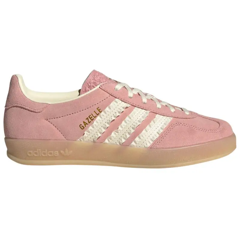 Gazelle Indoor Wonder Mauve Sneakers da Donna Rosa Crew-White Gomma-3 JS1413 40 miniatura 5