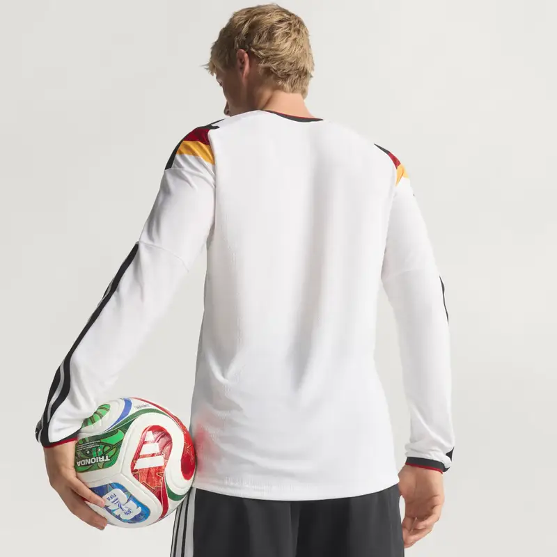 Germania 26 Maglia Autentica a Manica Lunga Casa White miniatura 2