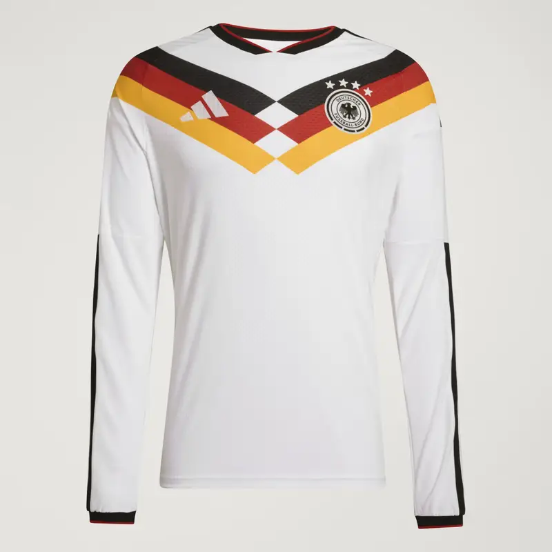 Germania 26 Maglia Autentica a Manica Lunga Casa White miniatura 4