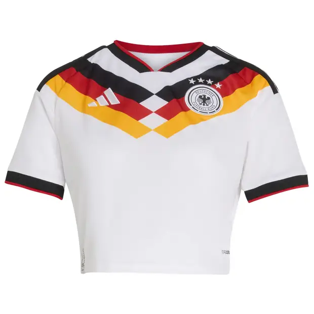 Germany 26 Home Cropped Jersey Donna - Maglie/Repliche Bianco - Mesh White