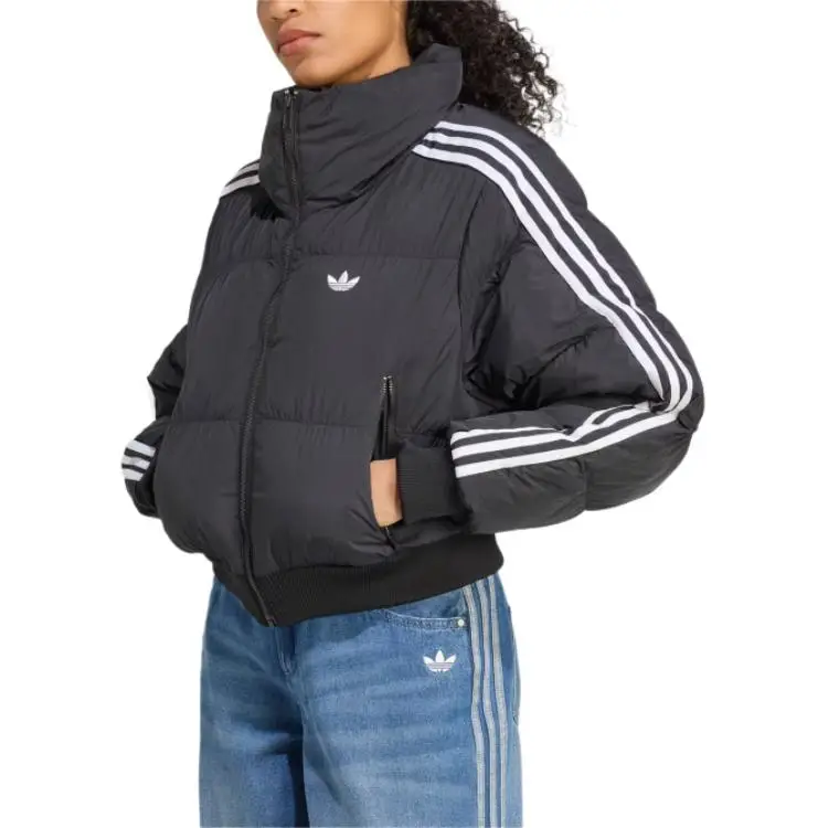 Giacca a maniche lunghe a righe Adidas Originals Adicolor vestibilità ampia da donna JX2970 miniatura 3