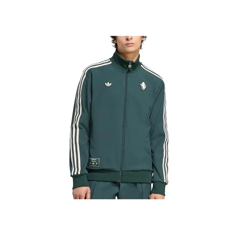 Giacca a righe con zip e colletto alla coreana sportiva Adidas Originals Juventus da uomo JM9449 XL miniatura 3