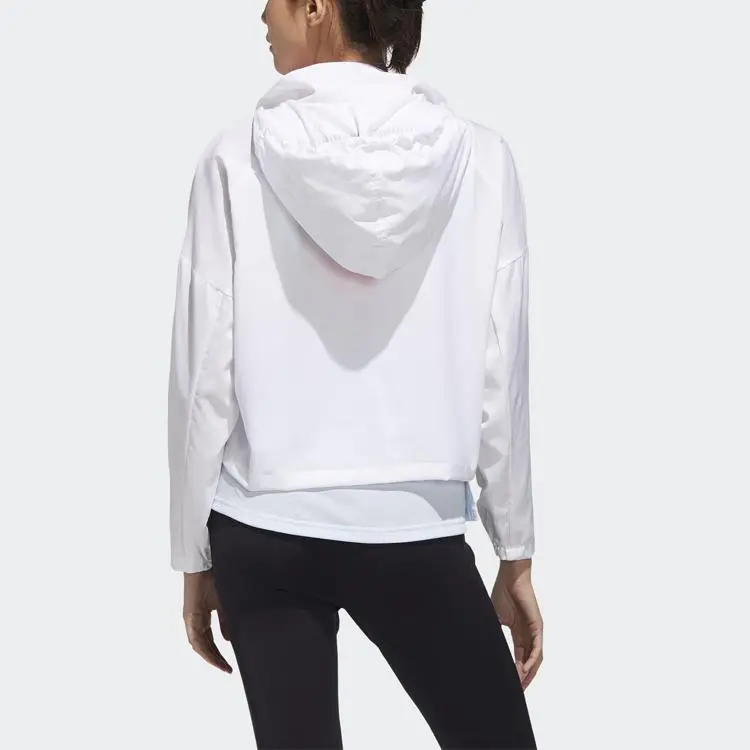 Giacca a vento Adidas da donna con stampa logo Giacca da donna Bianca GD4612 XXL miniatura 2