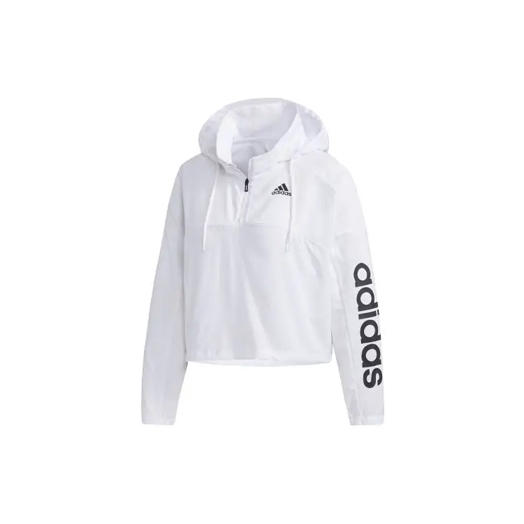 Giacca a vento Adidas da donna con stampa logo Giacca da donna Bianca GD4612 XXL