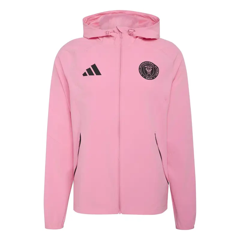 Giacca a vento con zip Inter Miami FC Tiro Travel 2026/27 Rose