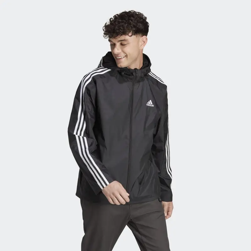 Giacca a vento Essentials 3-Stripes Woven | Adidas Nero