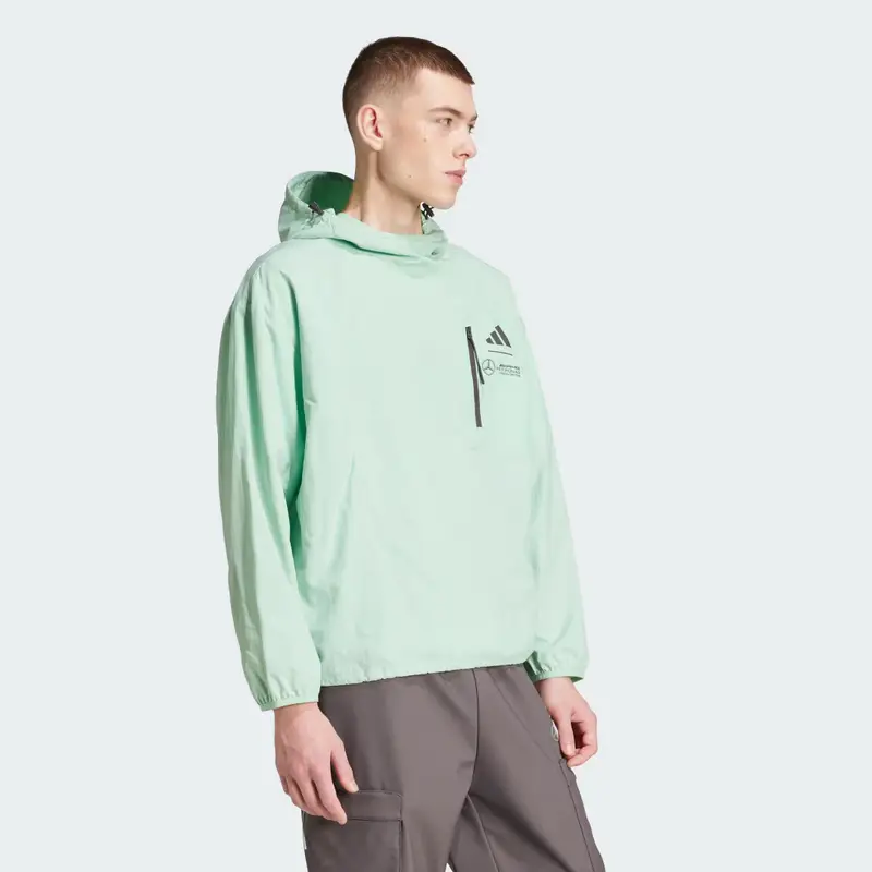 GIACCA A VENTO MERCEDES - AMG PETRONAS FORMULA ONE TEAM PREMIUM WOVEN Frozen Green miniatura 3