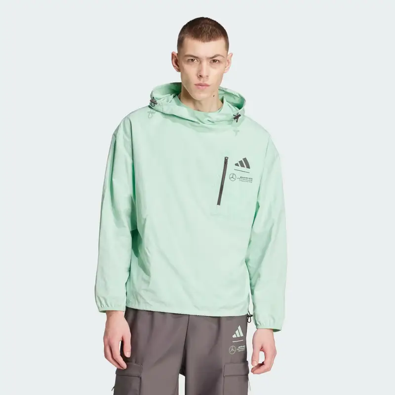 GIACCA A VENTO MERCEDES - AMG PETRONAS FORMULA ONE TEAM PREMIUM WOVEN Frozen Green