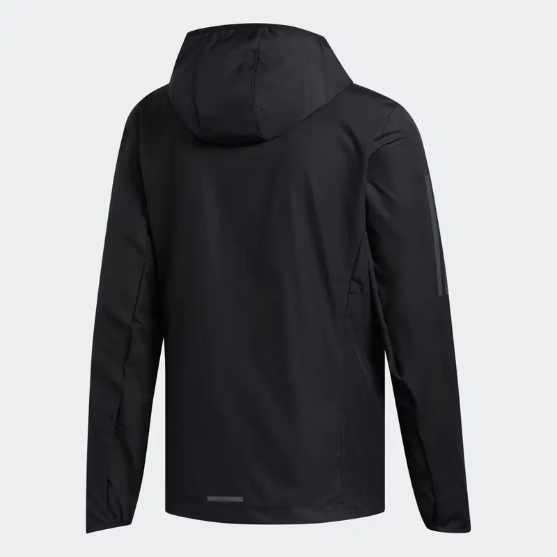 Giacca a vento Own the Run Hooded Black miniatura 2