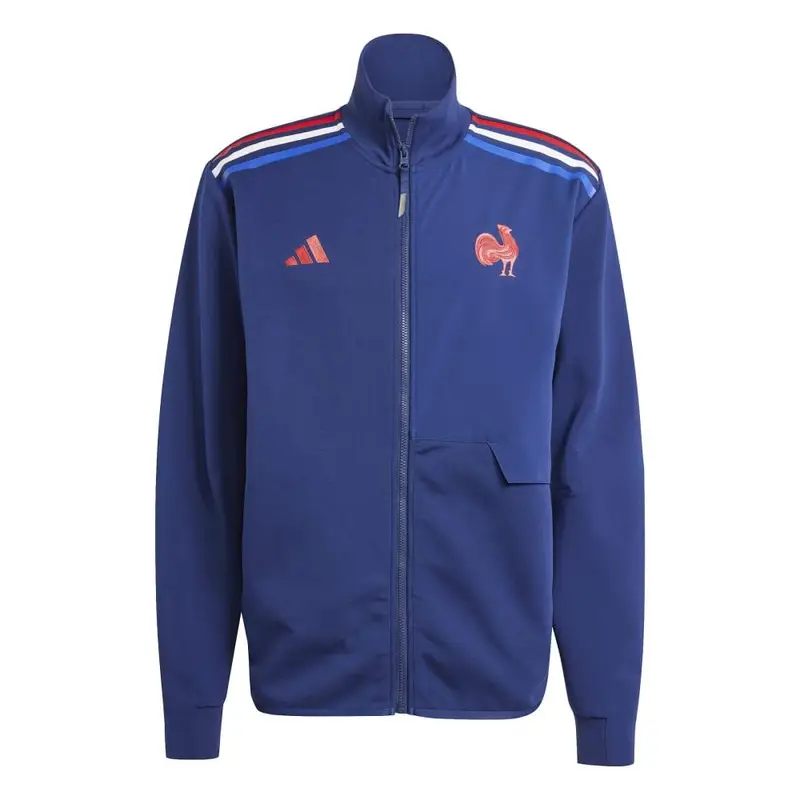 Giacca Adidas Ffr Anthem Rugby Francia | Adidas Blu