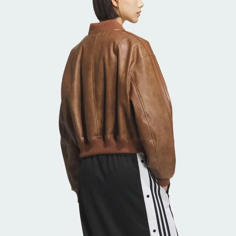 Giacca Adidas Originals FW25 Imbottitura PU Logo del Marchio Tre Strisce Retro Calda Sport Maniche Lunghe Giacca Donna KC2655 M miniatura 2