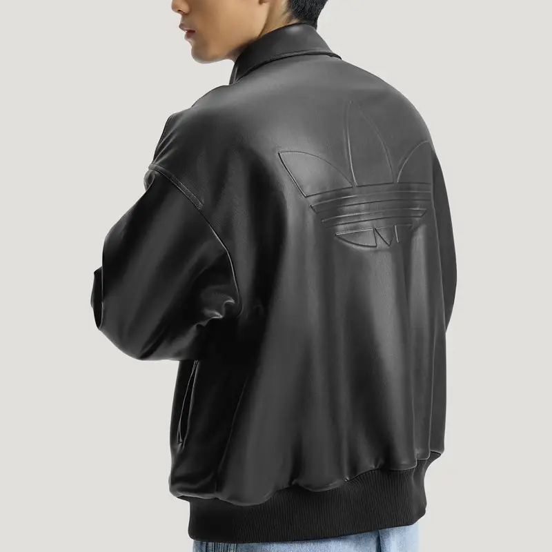 Giacca Adidas Originals Sherpa FW25 in PU Tinta Unita Vestibilità Ampia Revers Pile Maniche Lunghe Giacca Uomo IA7525 XS miniatura 3