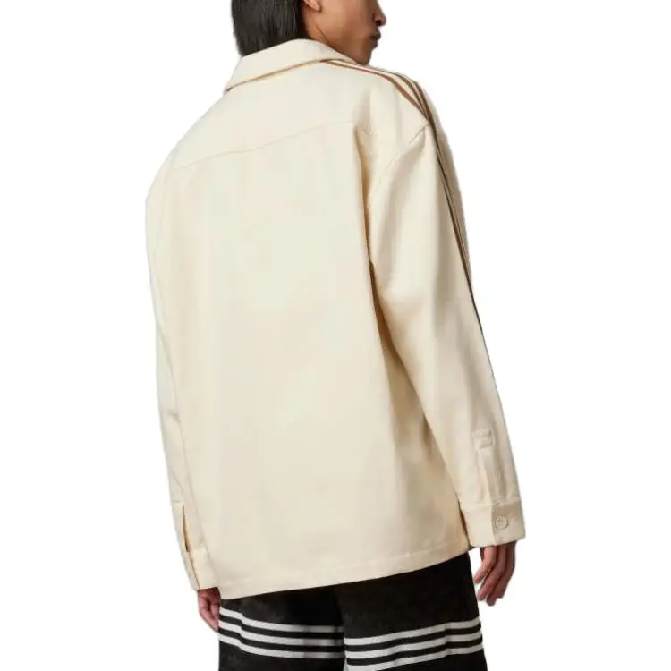 Giacca Adidas Originals SS23 Serie Adicolor Anni 70 Retro Monopetto Maniche Lunghe Tinta Unita Giacca Uomo Beige IP6988 S miniatura 5