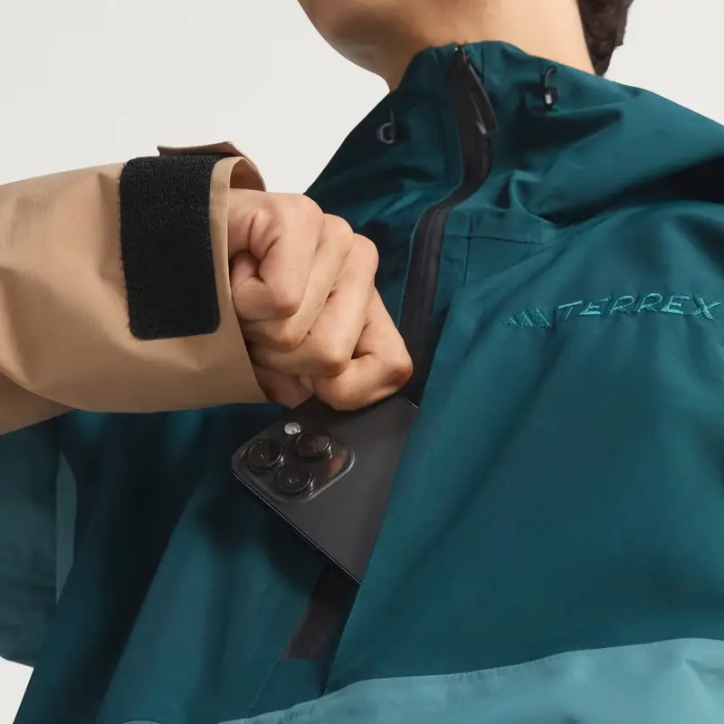 Giacca anorak Terrex Xploric 2 Layer Lined CLIMAPROOF Preloved Teal miniatura 3