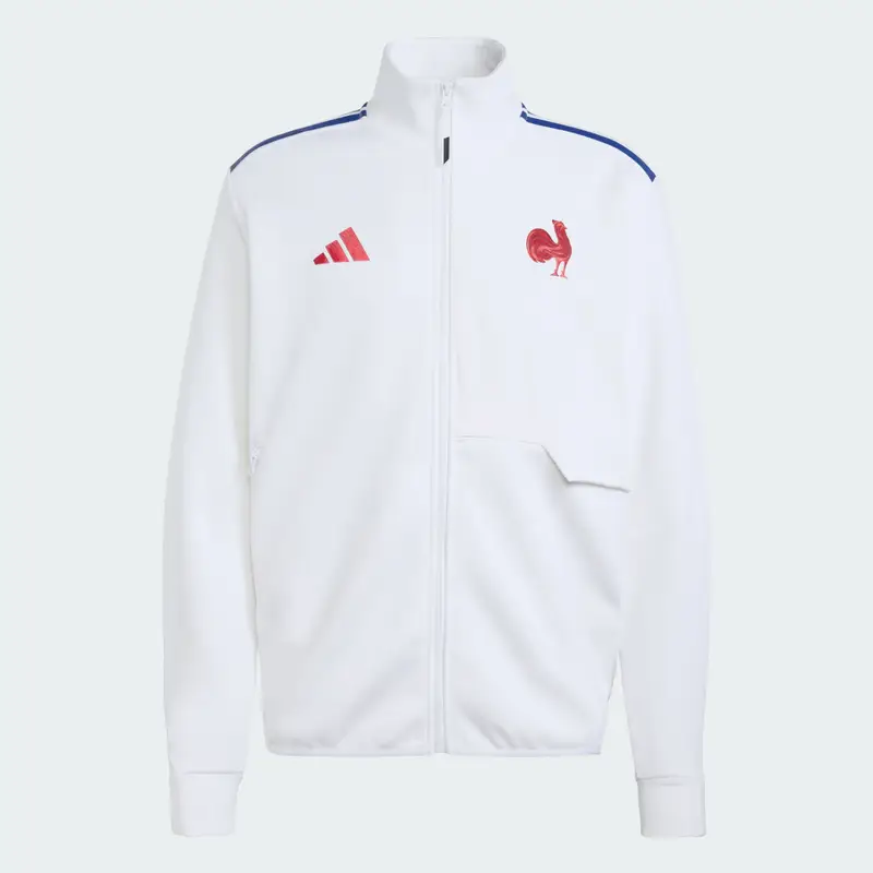Giacca Anthem Rugby Francia White miniatura 4
