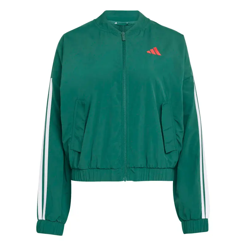 Giacca antivento da donna adidas Essentials 3-Stripes Vert