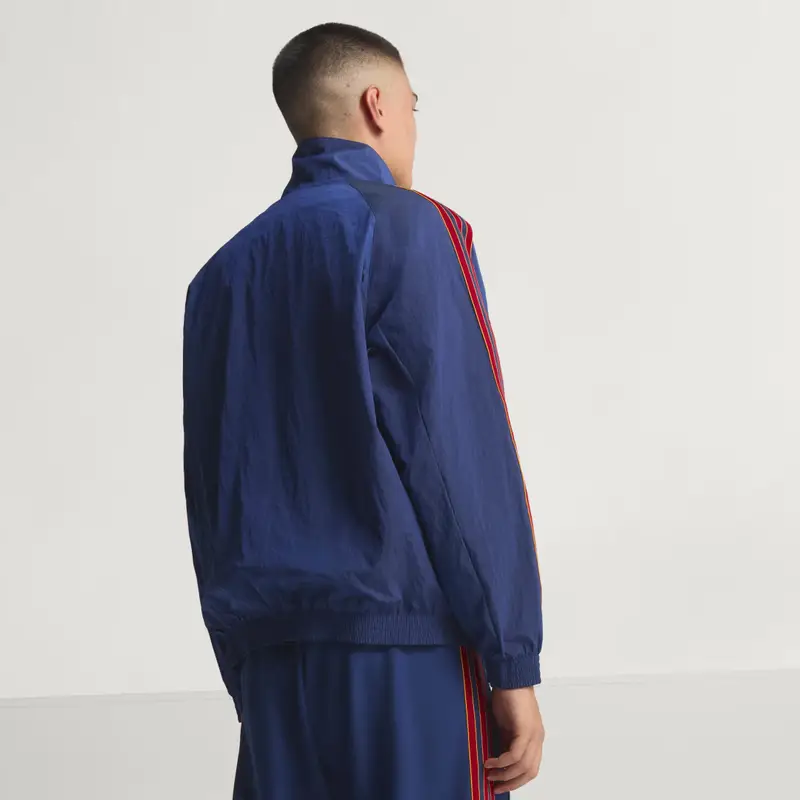 Giacca AS Roma Terrace Icons Mezza Zip Dark Blue miniatura 2