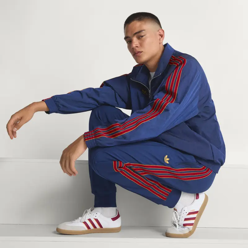 Giacca AS Roma Terrace Icons Mezza Zip Dark Blue miniatura 4