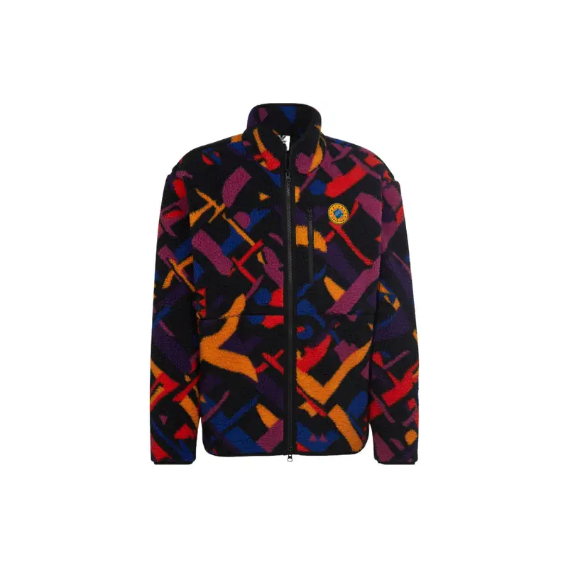 Giacca Calda con Zip e Collo Alto con Stampa Logo Trifoglio Adidas Originals FW22 Uomo Giacche Multicolor II8478 XS