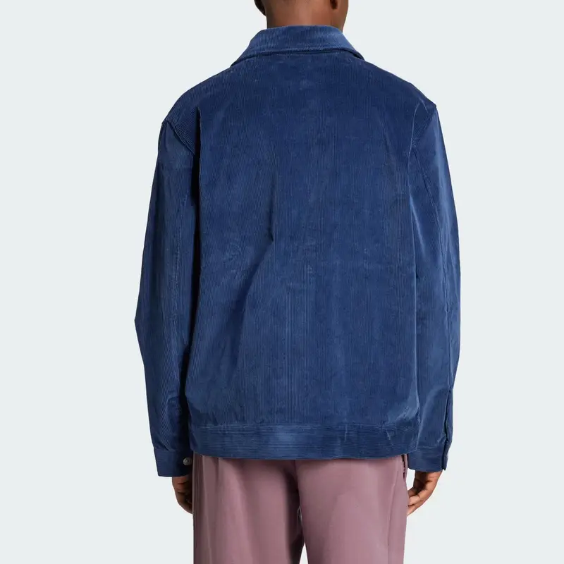 Giacca Coach Adidas Originals Moda Outdoor Casual Semplice Confortevole Manica Lunga Giacca Uomo Blu Notte IX9609 2XL miniatura 2