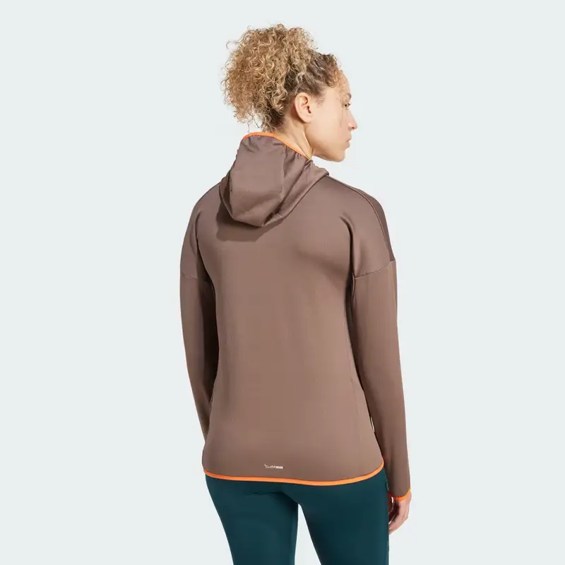 Giacca con cappuccio in fleece leggero Climawarm Terrex Xperior Earth Strata miniatura 2