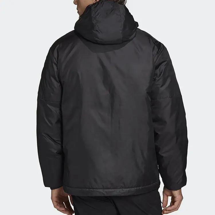 Adidas Giacca con cappuccio isolata da uomo nera miniatura 5