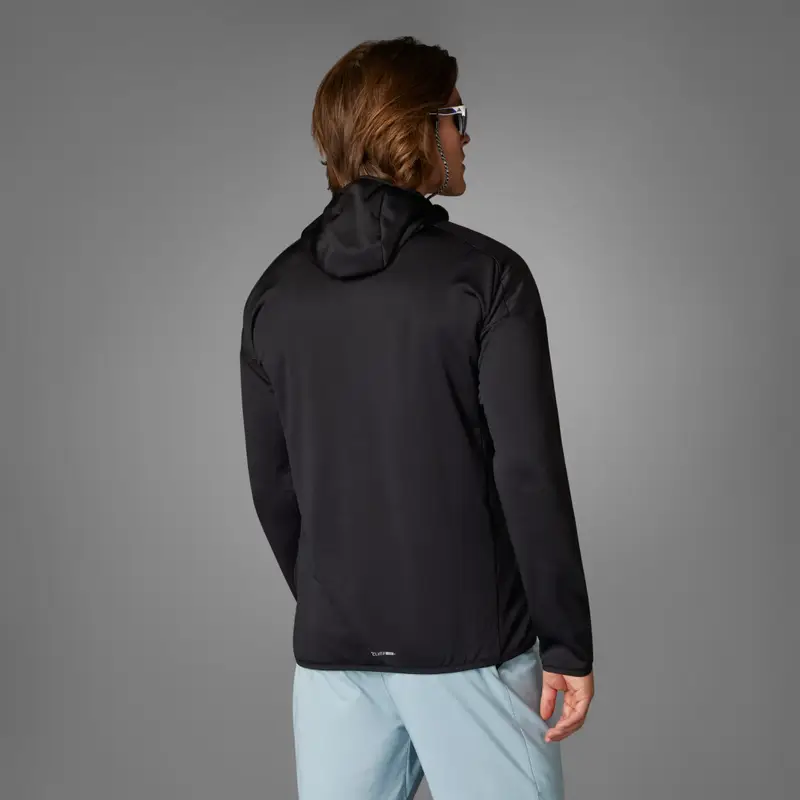 Giacca con cappuccio Terrex Xperior Climawarm+ Wind Light Fleece Black miniatura 2