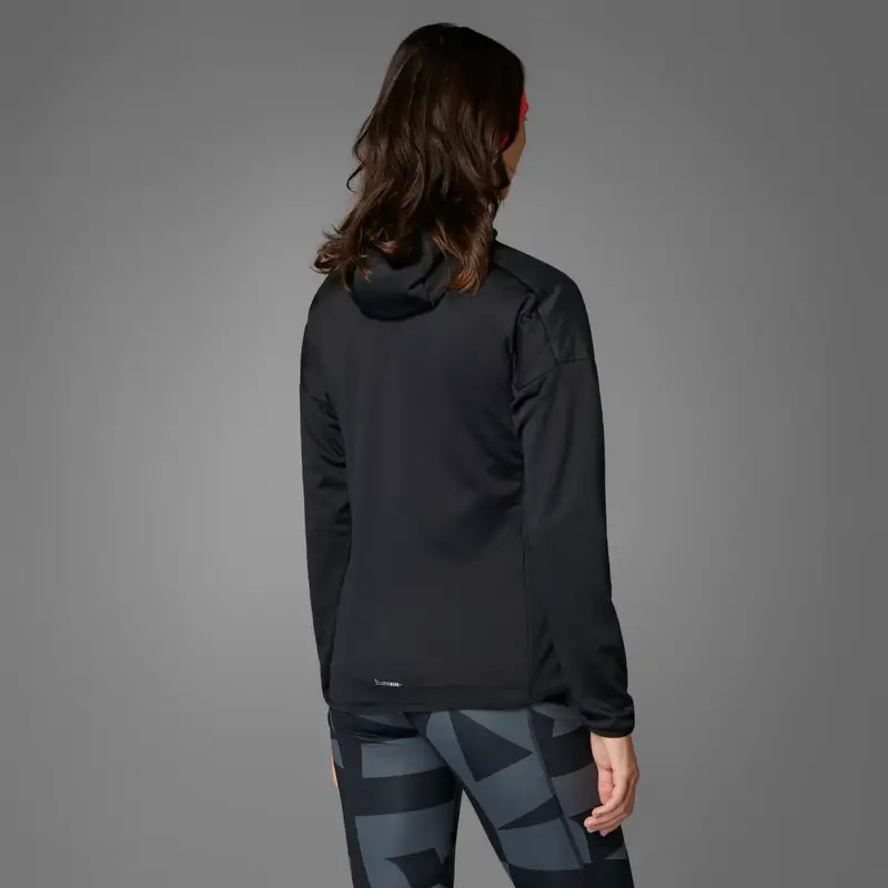 Giacca con cappuccio Terrex Xperior Climawarm+ Wind Light Fleece Black miniatura 2