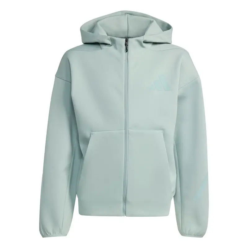 Giacca con cappuccio zip completa per bambini adidas Z.N.E Vert
