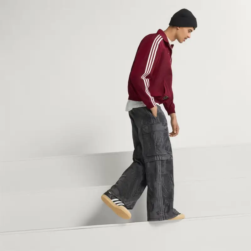 Giacca con mezza zip Terrace Icons Arsenal FC Team Coll Burgundy 2 miniatura 4