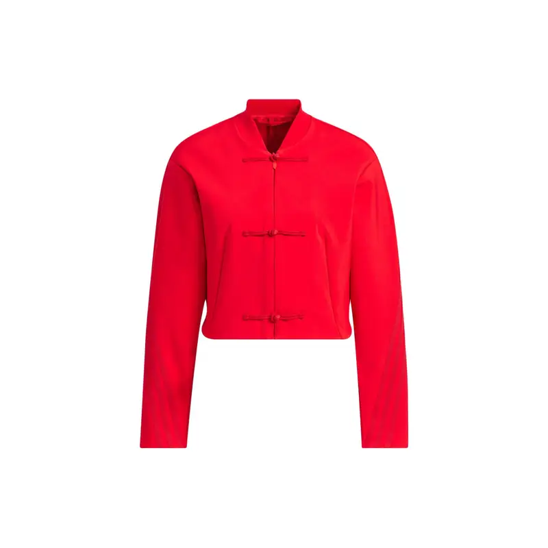 Giacca Corta Adidas Collaborazione Samuel Gui Yang con Bottoni a Disco Donna Capispalla Rosso Energia JF6664 XS