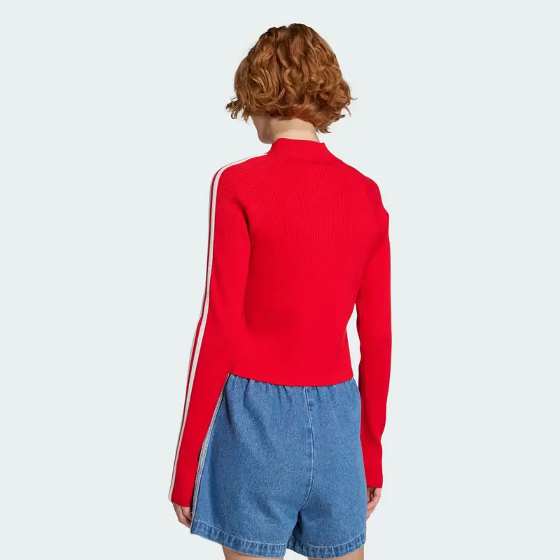 Giacca da allenamento adicolor 3-Stripes Slim Knit Better Scarlet miniatura 2