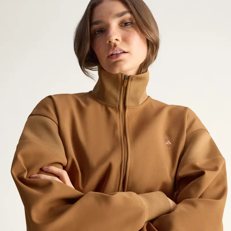 Giacca da allenamento adidas by Stella McCartney Knitted Wild Brown miniatura 4