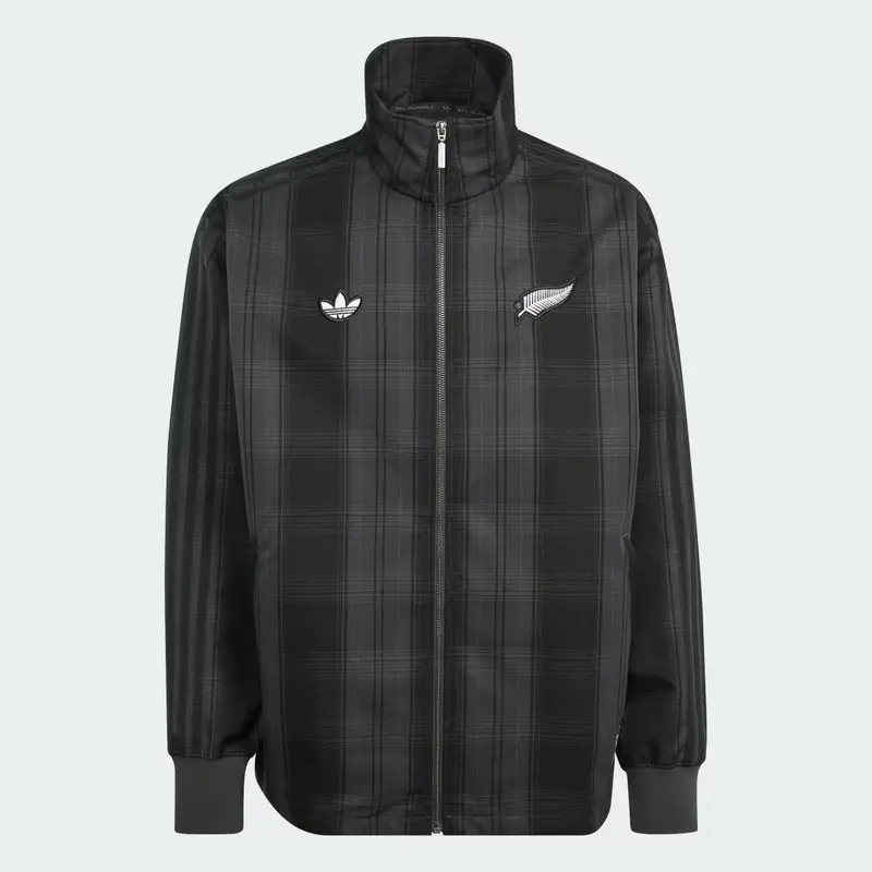 GIACCA DA ALLENAMENTO ADIDAS ORIGINALS ALL BLACKS PLAID WOVEN FIREBIRD Carbon miniatura 4