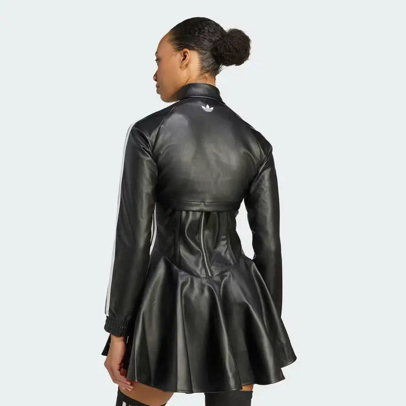 Giacca da allenamento adidas X Jeremy Scott Pride Faux Leather Black miniatura 2