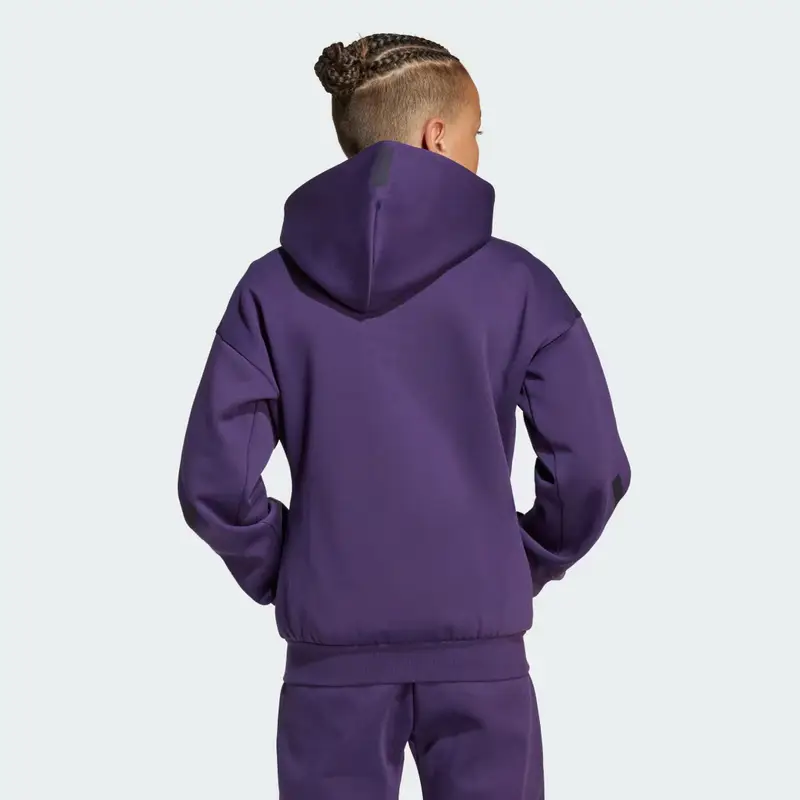Giacca da allenamento adidas Z.N.E. Full-Zip Hooded Aurora Plum miniatura 4