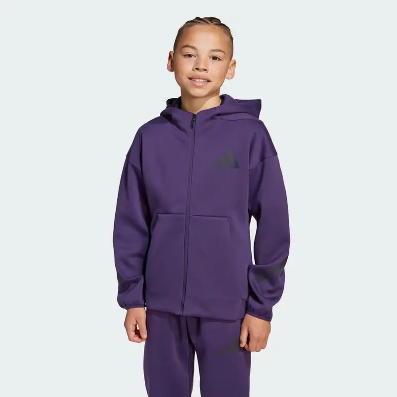 Giacca da allenamento adidas Z.N.E. Full-Zip Hooded Aurora Plum