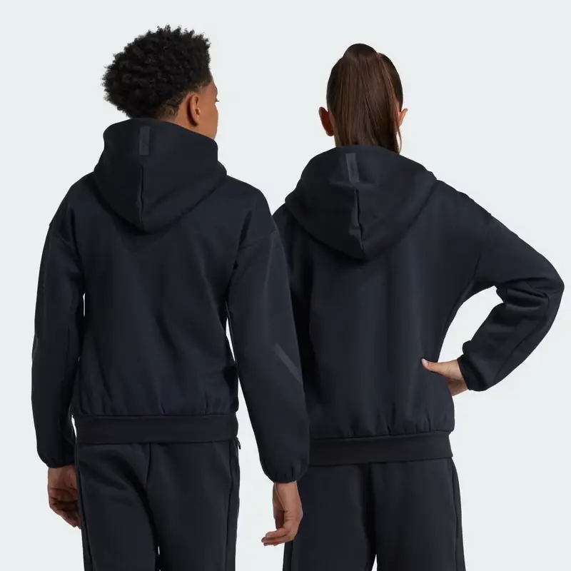 Giacca da allenamento adidas Z.N.E. Full-Zip Hooded Black miniatura 2