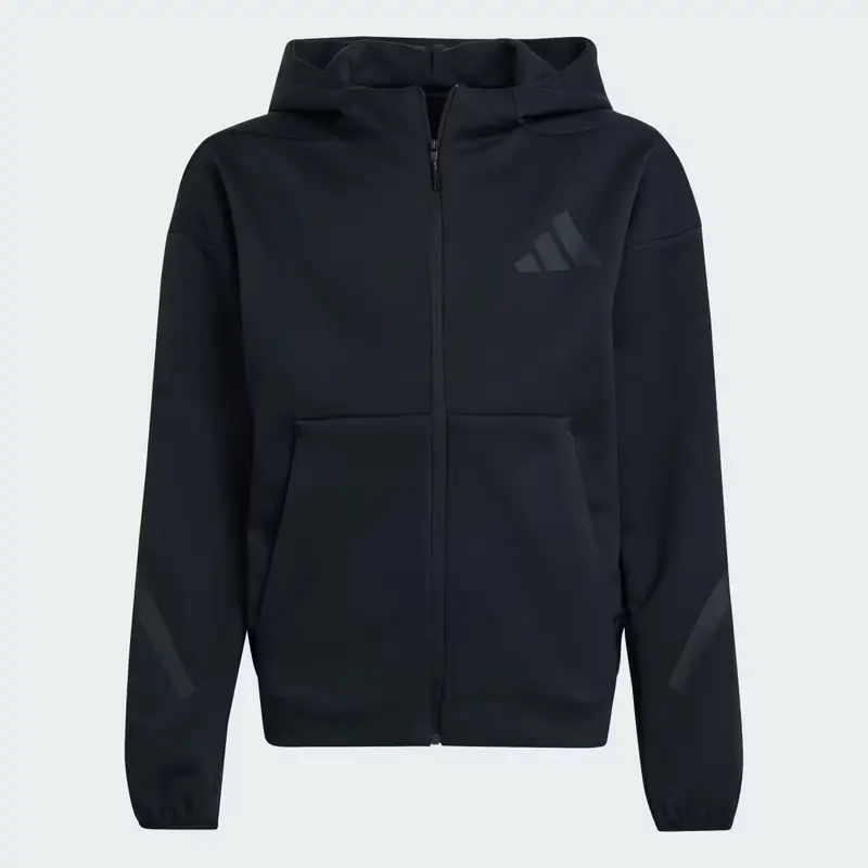 Giacca da allenamento adidas Z.N.E. Full-Zip Hooded Black miniatura 4