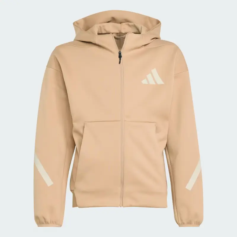 Giacca da allenamento adidas Z.N.E. Full-Zip Hooded Warm Sandstone miniatura 4