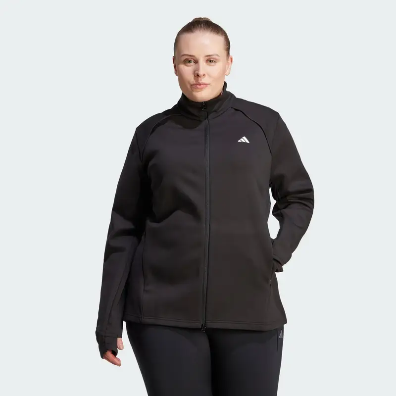 Giacca da allenamento (Curvy) | Adidas Nero