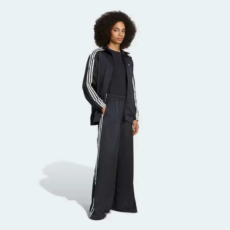 Giacca da allenamento Firebird adidas Originals con 3 strisce arricciate Black miniatura 3