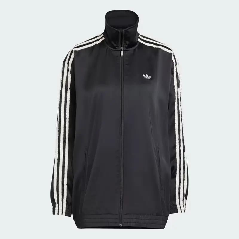 Giacca da allenamento Firebird adidas Originals con 3 strisce arricciate Black miniatura 4