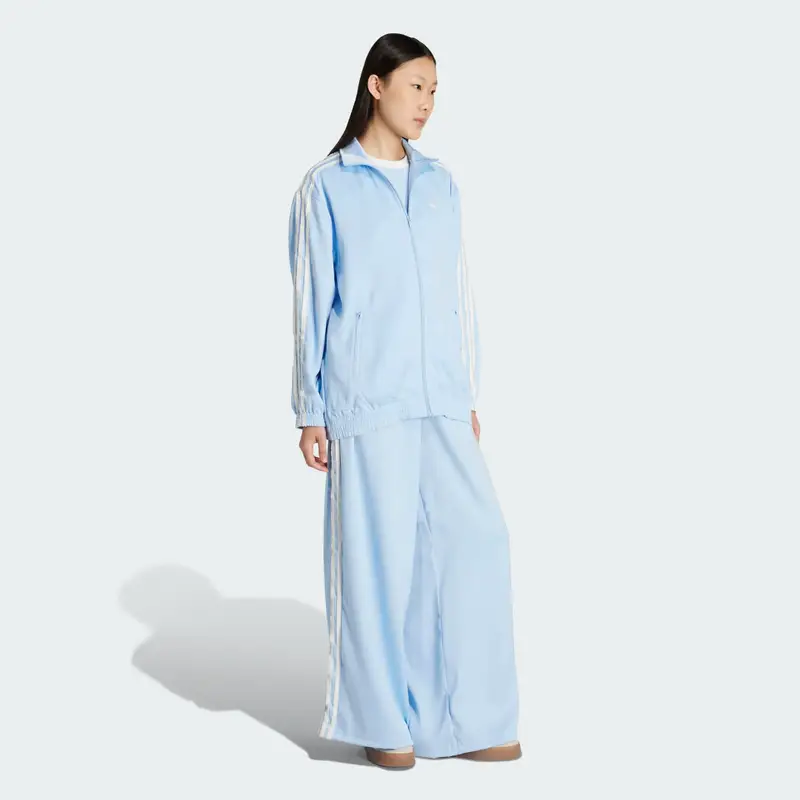 Giacca da allenamento Firebird adidas Originals con 3 strisce arricciate Clear Sky miniatura 3