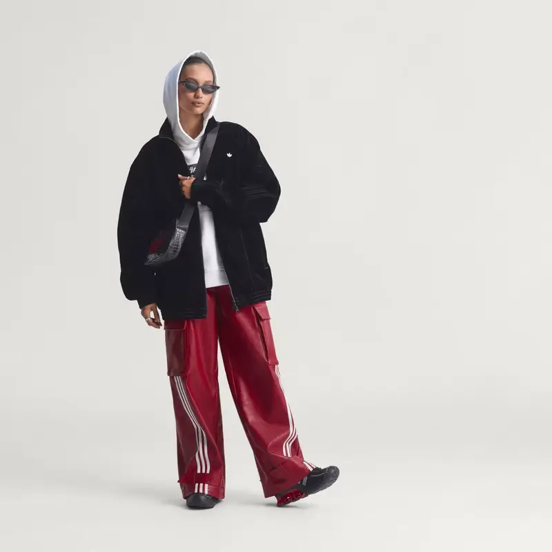 Giacca da allenamento Firebird oversize in twill spazzolato Utility Black miniatura 3