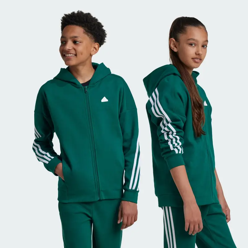 Giacca da allenamento Future Icons 3-Stripes Full-Zip Hooded | Adidas Verde