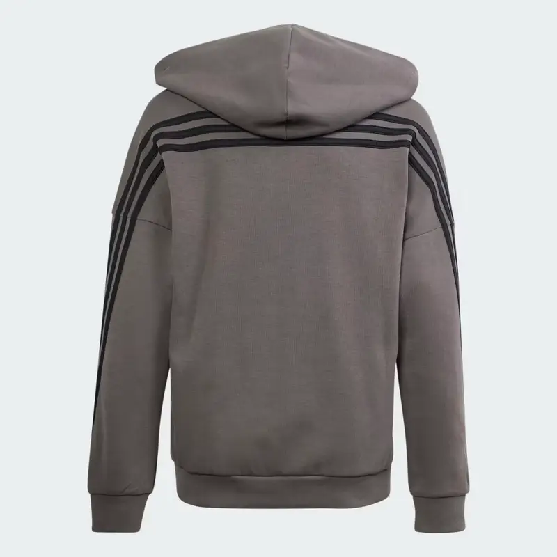 Giacca da allenamento Future Icons 3-Stripes Full-Zip Hooded Charcoal miniatura 2